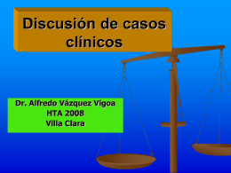 Discusión de casos clínicos