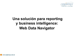 Web Data Navigator - Sapiensys: Tecnología SAP