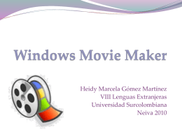 Windows Movie Maker - uscohipi