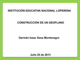 Construcción de un geoplano - Germán Isaac Sosa Montenegro