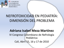 nefrotoxicidad en pediatria