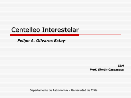 Interstellar Scintillation - Felipe Olivares