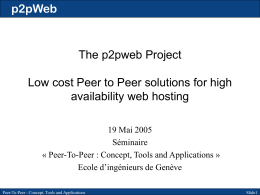 p2pWeb project - w3architect.com