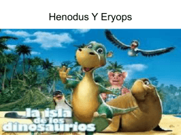 Henodus Y Eryops Eryops -Es un género extinto de Temnospondilo