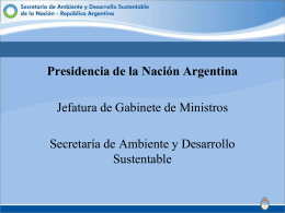 Sin título de diapositiva - Secretaría de Ambiente y Desarrollo