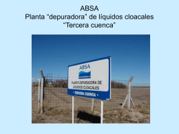 ABSA Planta “depuradora” de líquidos cloacales “Tercera cuenca”