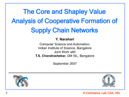 Cooperative Game Approaches to Procurement Network Formation.