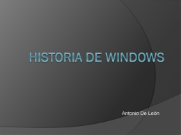 HISTORIA DE Windows - centronuevaespanha