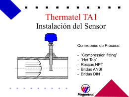 Instalación del Sensor - Termoprocesos e Instrumentacion