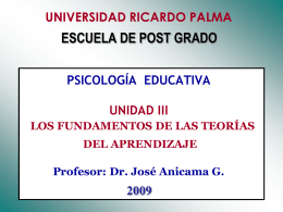 Unidad III - PSIC EDUCATIVA 2009