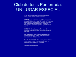 Diapositiva 1 - Club de Tenis Ponferrada
