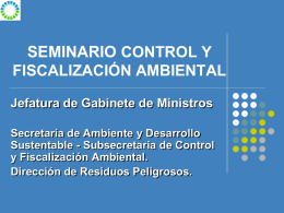 Diapositiva 1 - Secretaría de Ambiente y Desarrollo Sustentable