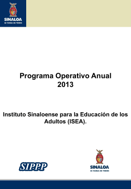 0901200602 Instituto Sinaloense para la Educación de los Adultos
