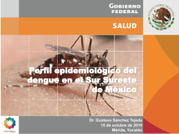 Perfíl epidemiológico del Dengue en el Ste.
