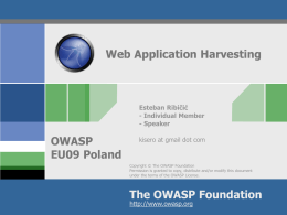 OWASP AppSecEU09 Poland