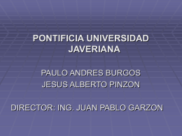 pocket pc - Trabajos de Grado | Ingeniería de Sistemas | Pontificia