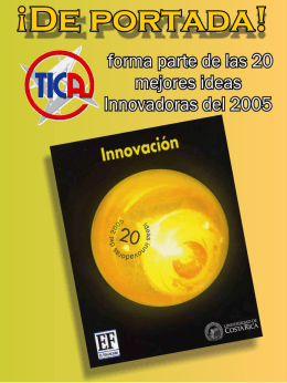 TICA forma parte de las 20 mejores ideas innovadoras del 2005
