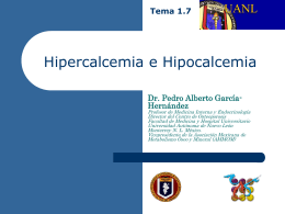 07 Hiper e Hipocalcemia