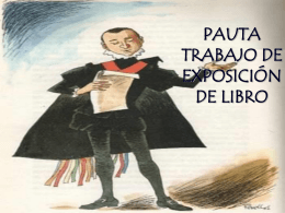 PAUTA TRABAJO DE EXPOSICIÓN DE LIBRO