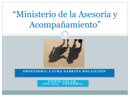 Ministerio de la asesoría y acompañamiento - itepal-dpj