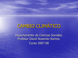 CAMBIO CLIMÁTICO - IES Sierra de Líjar