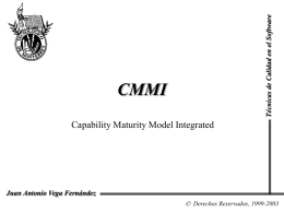 El modelo de capacidad y madurez integrado CMMI