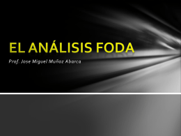 El análisis FODA - Colegio Nuestra Señora