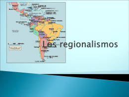 Los regionalismos