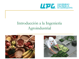 unidad 1 - Introduccion-Ing-Agroindustrial