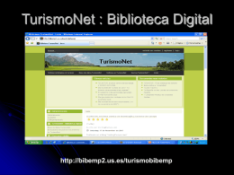 TurismoNet : Biblioteca Digital