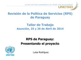 Revisión de la Política de Servicios (RPS) del Nicaragua Taller de