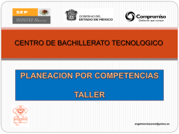 Planeación - Taller CBT Tepetlaoxtoc (PowerPoint)