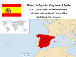 Reino de España- Kingdom of Spain