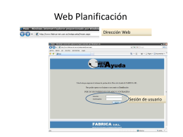 Presentación web planifiacion