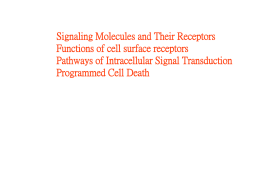 Modes of Cell-Cell Signaling