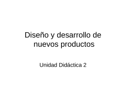 UD 2 - Desarrollo productos