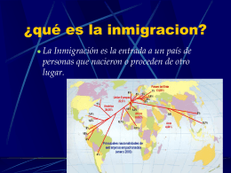 La inmigración en el Perú - Sociales-TIC