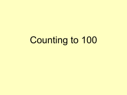 Counting to 100 - Gordon State College