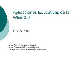 Aplicaciones Educativas de la WEB 2.0