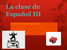 Mi primera clase de español