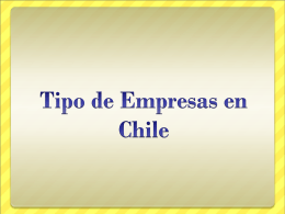 Tipo de Empresas en Chile