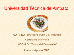 Carátula del Modulo Universidad Técnica de Ambato