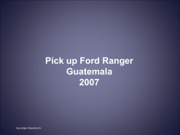 Pick up Ford Ranger Guatemala 2007