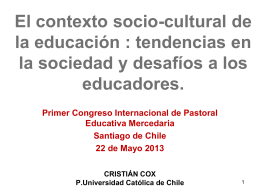 Presentación Cristián Cox - Provincia Mercedaria de Chile
