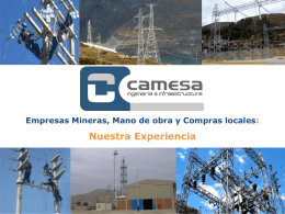 La experiencia CAMESA - Grupo de Diálogo, Minería y Desarrollo