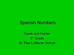 Spanish Numbers - edge-computerclass