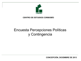 Percepción Política y Contingencia, Diciembre 2013