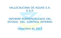 presentacion informe pormenorizado a diciembre 31 de 2013