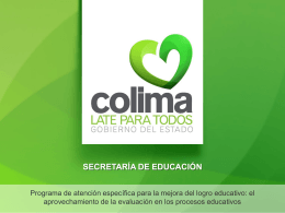 Slide 1 - Secretaría de Educación del estado de Colima