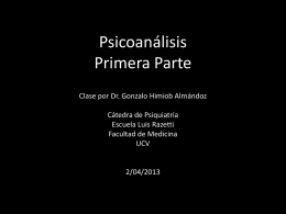 2013 Psicoanálisis 1 Dr G.Himiob